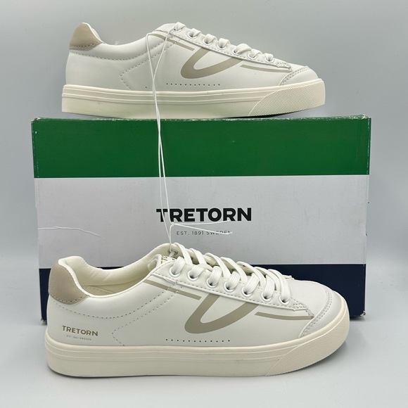 TRETORN Women's Serve Lightweight Sneakers‎ Shoes ~ White/Gray ~ Size 6.5 - Picture 5 of 9